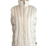 Woolrich Cream Lined Puffer Vest Quilted Outdoor Lined Women's Size Small S Photo 0