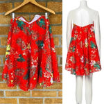 Caroline Constas Embroidered Bustier Dress xs Orange Photo 2