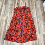 RHODE target Floral Print Long Dress orange palm size 1X Blue Photo 6