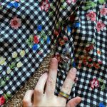 Lush Clothing Gingham Floral Blouse Photo 2