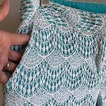 Loft Lace High Waist Turquoise White Shorts Photo 2