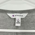 Athleta New  Small Gray Crossover Long Sleeve Back Vent Sweatshirt Dress Photo 6