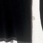 Lilla P black turtleneck sweater Womens S silver glitter trim ribbed soft Photo 1