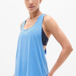 Athleta  M With Ease Sport Racerback Tank Cornflower Blue Medium Photo 0