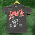 Slayer Cross and Bones Solider Thrash Metal Band T-Shirt Size Medium Photo 0