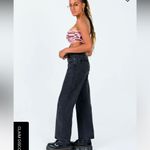 Princess Polly NWT  Y2K Henley Wide Leg Jeans in Black Photo 1