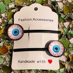 New 2 Pc Halloween Spooky Eyes Hair clip hair pin Photo 0