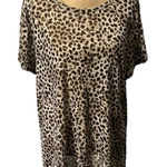 Torrid size 3 semi-sheer cheetah print top. EUC. Photo 0