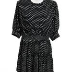 L'Academie  x Revolve The Selena Mini Dress Polka Dot Open Back Black A Line XXS Photo 7