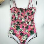 Lost + Wander  Meet me in Bali One Piece Smocked Swimsuit Swimwear Small Photo 0