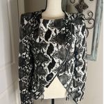 TOV faux leather snakeskin cropped jacket Photo 1