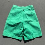 Vintage 90s Inspiration green high rise pleated mom shorts 26" WAIST Photo 2
