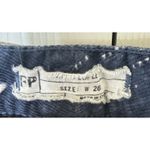 Free People Floral Print Blue ivory orange Corduroy Pants Jeans 26 Rare Photo 1