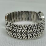 Chico's Chico’s silver tone women watch 26mm round case mop dial quartz size 7” running Photo 4