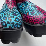 Bumper Chunky Y2K Cheetah Platform Heel Purple Blue Boots Photo 10