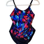 Magicsuit Women's Swimsuit Black‎ Floral Slimming Flower Bomb Lisa Size 8 Photo 2