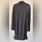 Athleta Malaga ruched long sleeve dress dark heathered gray size large Photo 9