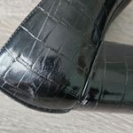 Liz Claiborne  Melba Block Heel Chunky Pumps Black Croc Embossed Gold Womens Sz 8 Photo 12