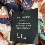 Lulus Navy Floral Wrap Robe Photo 5