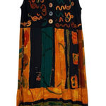 Vintage CAROLE LITTLE Dress Womens 4 Art to‎ Wear Hippie 90s Boho Artsy Festival Photo 0