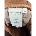Alice Olivia Jeans Camel Paperbag Waist Wide Leg Trouser Pants Size 27 Career Brown Photo 7