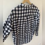 Riders By Lee Vintage Authentic Riders Jeanswear Women’s Flannel L Black White Button-Up Shirt Photo 6