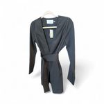 idem Ditto Black Long Sleeve Belted Blazer Dress Photo 3