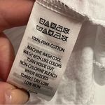 Cynthia Rowley #181 WHITE V-NECK POLO STYLE BLOUSE TOP SIZE LARGE Photo 2