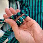 Motherhood Beach Bump Green Black Tankini Set Swim suit Size XL Beach Vacation Photo 7