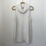Show Me Your Mumu Fauna Dress Cream ~ Sleeveless Fuzzy Turtleneck Mini ~ Size M Photo 2