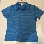 Nike  golf striped collared polo style shirt Photo 0