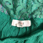 MINE Green Lace Back Babydoll Top Size Medium Photo 5