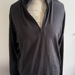 SKIMS  Black 1/4 Zip Sweater Neck Women's Size M Photo 0