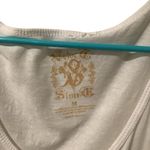 Buckle Velvet Stone Women’s Distressed Detailed Vintage Look Top Size M White Size M Photo 7