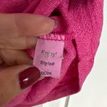 Michael Stars Women's Pink Sparkle Y2K Short Sleeve Polo Shirt, One Size, EUC Photo 3