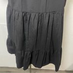 Tuckernuck Pomander Place “Quinn” Black Puff Sleeve Tiered Mini Dress | Size S Photo 6