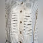 Magaschoni  Cream Open-Knit Cardigan Photo 4