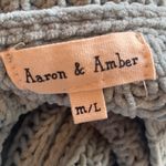 Aaron and Amber  aqua chunky chenille oversized sweater Photo 6