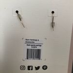 NWT Myra Bag Animal Patterned Leather Earrings Black Photo 2