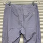 Emporio Armani  Purple Lightweight Cotton Back Embroidery Logo Straight Leg Pants Photo 3