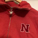 Nebraska Huskers Sweatshirt Small Zip Up Long Sleeve Touch By Alyssa Milano Red Photo 1