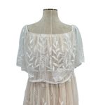 Baltic Born  The Leon White Off Shoulder Maxi Dress Lace Crochet Size XL Photo 3
