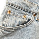 Levi's Vintage 90s Levi’s 521 Tapered Leg Jeans Light Wash Size 14 Short Made In USA Photo 3