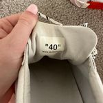 Off-White Vulcanized Sneakers Pink White Canvas Low Top Photo 3