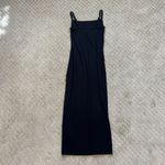 Aritzia NEW Babaton Midi Dress Adjustable Spaghetti Strap Square Neck Black XXS Photo 3