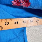 Kindred  Blue Red Embroidered Floral Button Down Shirt Womens 3X Boho Festival Photo 1