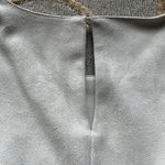 ZARA  | Fringe Faux Suede Gray Silver Top XS Photo 4