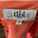 Tibi  Women's Shift Dress Size S Pink/Orange Palm Leaf Sleeveless Party Photo 6