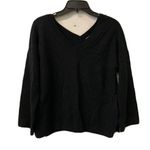 Madewell  Womens Size XS Black Double-V Pullover Slouchy Sweater Photo 1