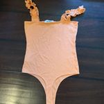 Double Zero Orange ruffle tank bodysuit  Photo 2